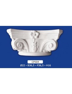 CAPITAL PLASTER DIAM.22 B36,5XP36,5XH16