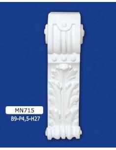 SHELF GESSO DECORATED PAINTED 9x4,5 h.27