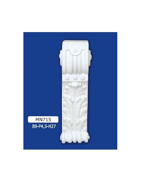 REGAL IN GIPS VERZIERT LACKIERBAR 9x4,5 h.27