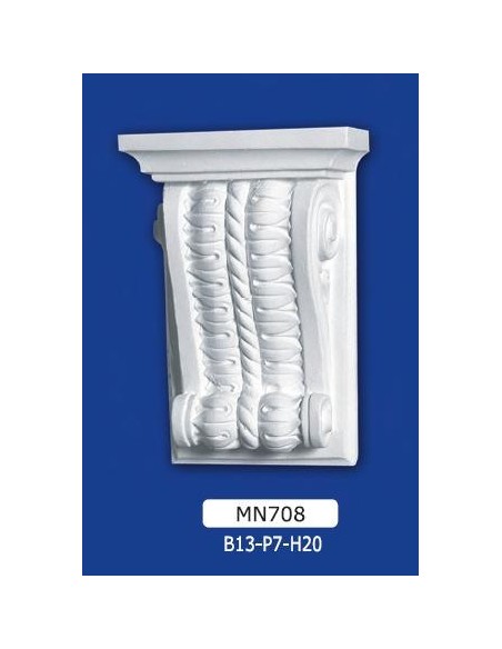 SHELF GESSO DECORATED PAINTED 13X7 H20