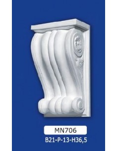 SHELF GESSO DECORATED PAINTED 21X13 H36,5