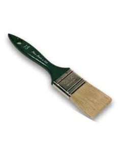 La pintura del cepillo de mango de plástico con cerdas sintéticas