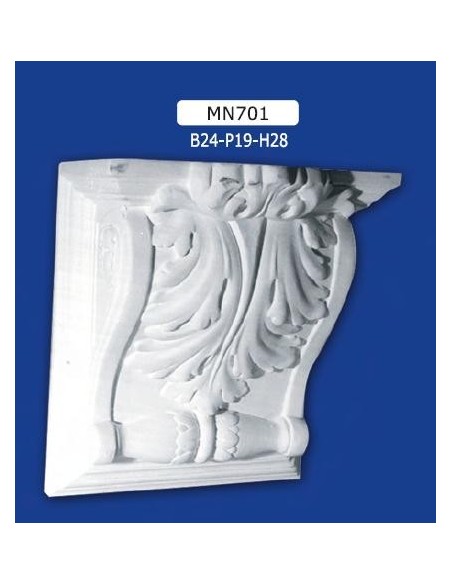 SHELF PLASTER DECORATED PAINTABLE 