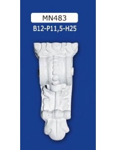 REGAL IN GIPS VERZIERT LACKIERBAR