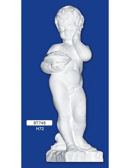 STATUE IN GIPS H72 FARBIG