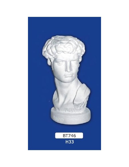 ESTATUA EN YESO H33 de colores