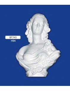 STATUE IN GIPS H54 FARBIG