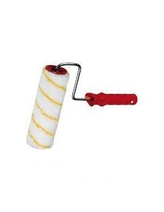 Roll the yellow line.medium hair