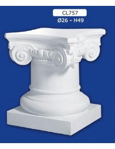 COLUMN MOUNTED PLASTER STANDARD H49