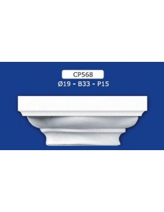 CAPITELLO IN GESSO D19XB33XP15