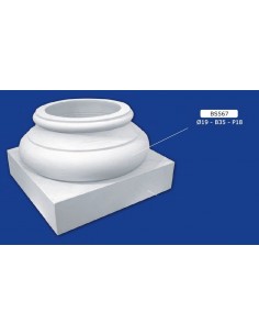 BASE PER COLONNE IN GESSO D19XB33XP18