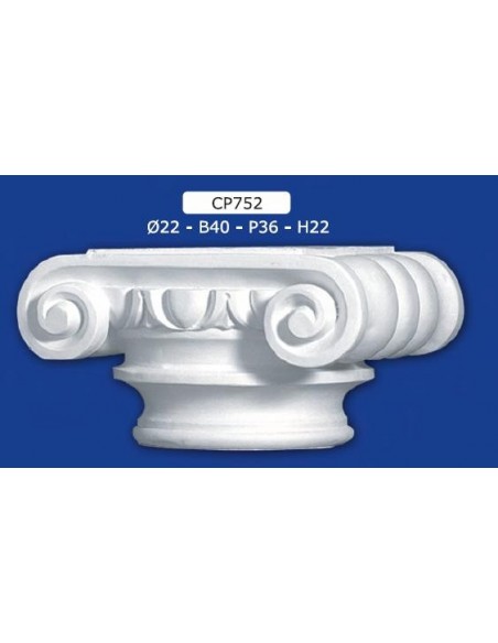 BASE PER COLONNE IN GESSO D22XB40XP36XH32