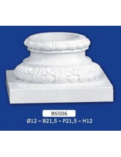 BASE PER COLONNE IN GESSO D12XB21,5XP21,5XH12