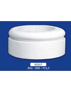 BASE PER COLONNE IN GESSO D22XB28XP12,5