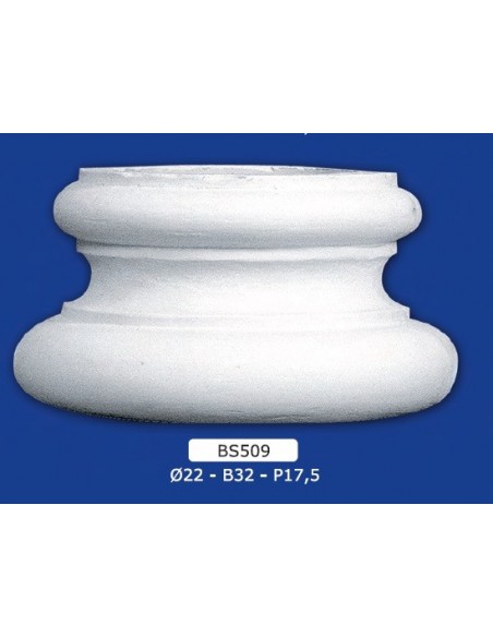 BASE PER COLONNE IN GESSO D22XB32XP17,5
