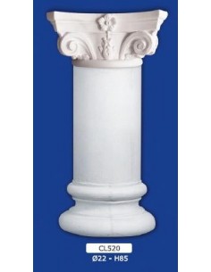 COLUMN MOUNTED PLASTER D22XH85
