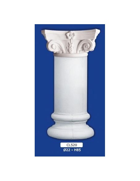 COLUMN MOUNTED PLASTER D22XH85
