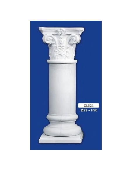 COLUMN MOUNTED PLASTER D22XH90