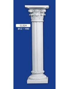 COLUMN MOUNTED PLASTER D12XH90