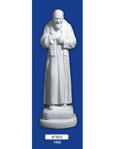 STATUE ST. PIUS IN GIPS FRIES, H 66