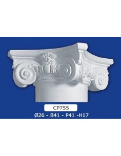CAPITELLO IN GESSO D26XB41XH17