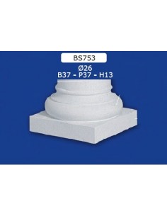 BASE FOR COLUMNS PLASTER B37XP37XH13