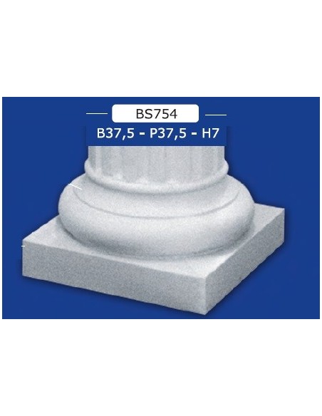 BASE FOR COLUMNS PLASTER B37,5XP37,5XH7