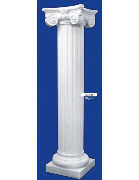 COLUMN RIBBED PLASTER B41XP41XH244,5XD26 