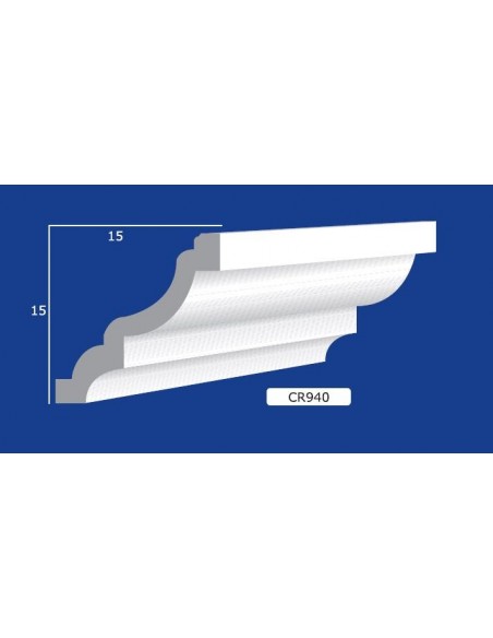 BILDERRAHMEN VON DER WAND FÜR INNEN GIPS-KERAMIK LACKIERBAR ART. 303 STANGE VON 1,5 M