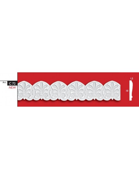 FRAME PLASTER CERAMIC WALL INTERIOR PAINTED ART. C71