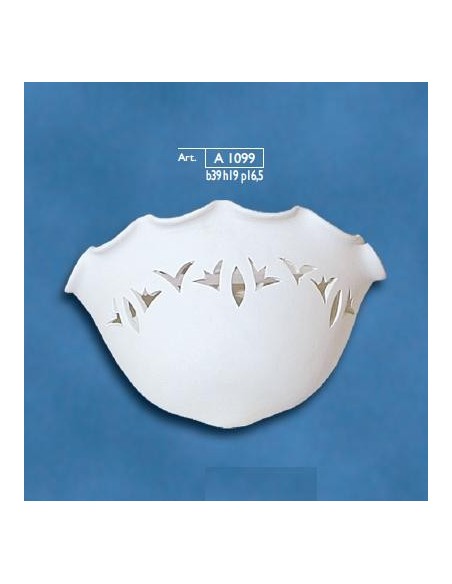 APPLIQUE PER INTERNI  IN GESSO CERAMICO VERNICIABILE ART. AP860