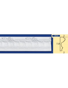 BILDERRAHMEN VON DER WAND FÜR INNEN GIPS-KERAMIK LACKIERBAR ART. 221-AUKTION VON 1,5 MT