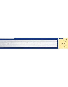 CORNICE DA PARETE PER INTERNI  IN GESSO CERAMICO VERNICIABILE  ART.230 ASTA DA 1,5 MT