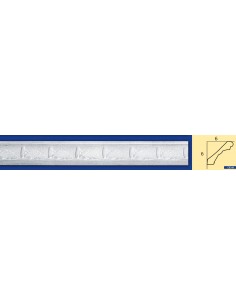 BILDERRAHMEN VON DER WAND FÜR INNEN GIPS-KERAMIK LACKIERBAR ART.248 AUKTION VON 1,5 MT