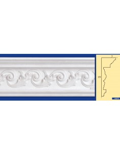 MARCO DE LA PARED DE YESO INTERIORES DE CERÁMICA PARA PINTAR EL ART. 975 VARILLA DE 1,5 MT