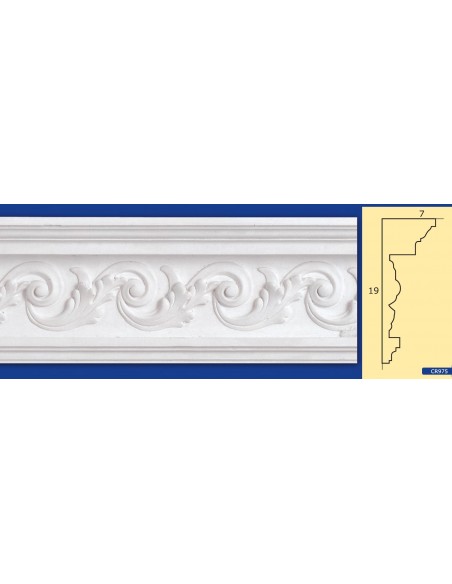 MARCO DE LA PARED DE YESO INTERIORES DE CERÁMICA PARA PINTAR EL ART. 975 VARILLA DE 1,5 MT