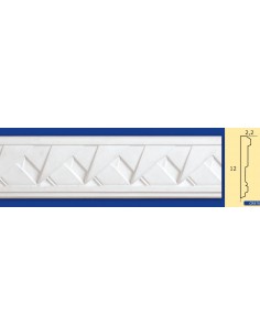 MARCO DE LA PARED DE YESO INTERIORES DE CERÁMICA PARA PINTAR EL ART. 970 VARILLA DE 1,5 MT