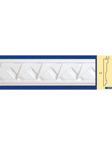 FRAME WALL FOR INTERIOR PLASTER CERAMIC PAINTABLE ART. 970 ROD 1.5 MT