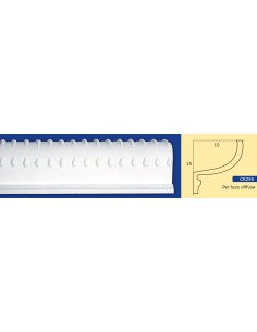 BILDERRAHMEN VON DER WAND FÜR INNEN GIPS-KERAMIK LACKIERBAR ART.295 STANGE VON 1,5 M