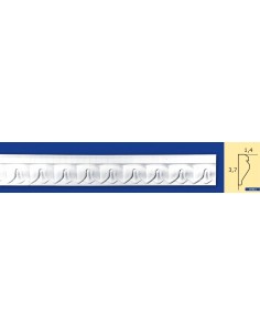 BILDERRAHMEN VON DER WAND FÜR INNEN GIPS-KERAMIK LACKIERBAR ART. 661 STANGE VON 1,5 M