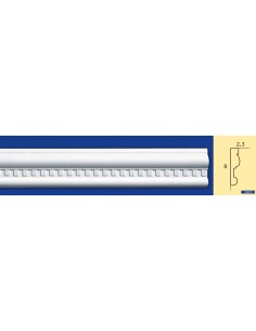 BILDERRAHMEN VON DER WAND FÜR INNEN GIPS-KERAMIK LACKIERBAR ART. 673 STANGE VON 1,5 M
