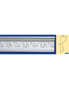 MARCO DE LA PARED DE YESO INTERIORES DE CERÁMICA PARA PINTAR EL ART. 674 VARILLA DE 1,5 MT