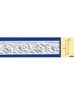 BILDERRAHMEN VON DER WAND FÜR INNEN GIPS-KERAMIK LACKIERBAR ART. 676 STANGE VON 1,5 M
