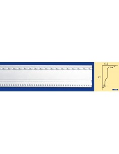 BILDERRAHMEN VON DER WAND FÜR INNEN GIPS-KERAMIK LACKIERBAR ART. 688 STANGE VON 1,5 M