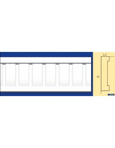 MARCO DE LA PARED DE YESO INTERIORES DE CERÁMICA PARA PINTAR EL ART. 915 VARILLA DE 1,5 MT