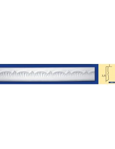 BILDERRAHMEN VON DER WAND FÜR INNEN GIPS-KERAMIK LACKIERBAR ART. 944 STANGE VON 1,5 M