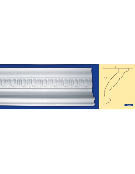 BILDERRAHMEN VON DER WAND FÜR INNEN GIPS-KERAMIK LACKIERBAR ART. 946 STANGE VON 1,5 M