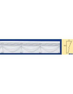 BILDERRAHMEN VON DER WAND FÜR INNEN GIPS-KERAMIK LACKIERBAR ART. 955 STANGE VON 1,5 M