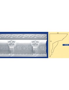 BILDERRAHMEN VON DER WAND FÜR INNEN GIPS-KERAMIK LACKIERBAR ART. 958 STANGE VON 1,5 M