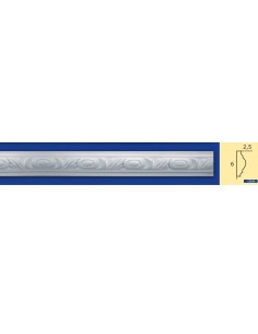 BILDERRAHMEN VON DER WAND FÜR INNEN GIPS-KERAMIK LACKIERBAR ART. 959 STANGE VON 1,5 M